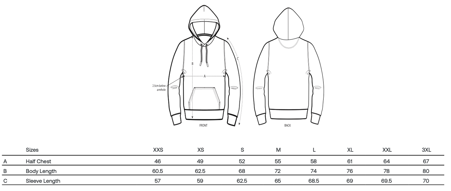 Stonewashed Black Hoodie SS25