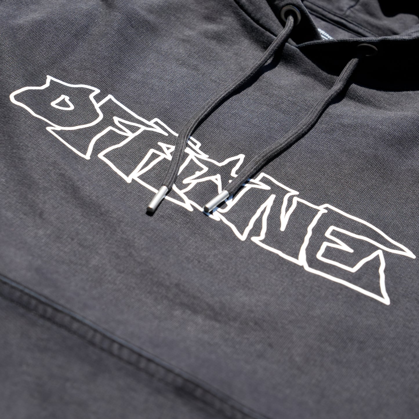 Stonewashed Black Hoodie SS25